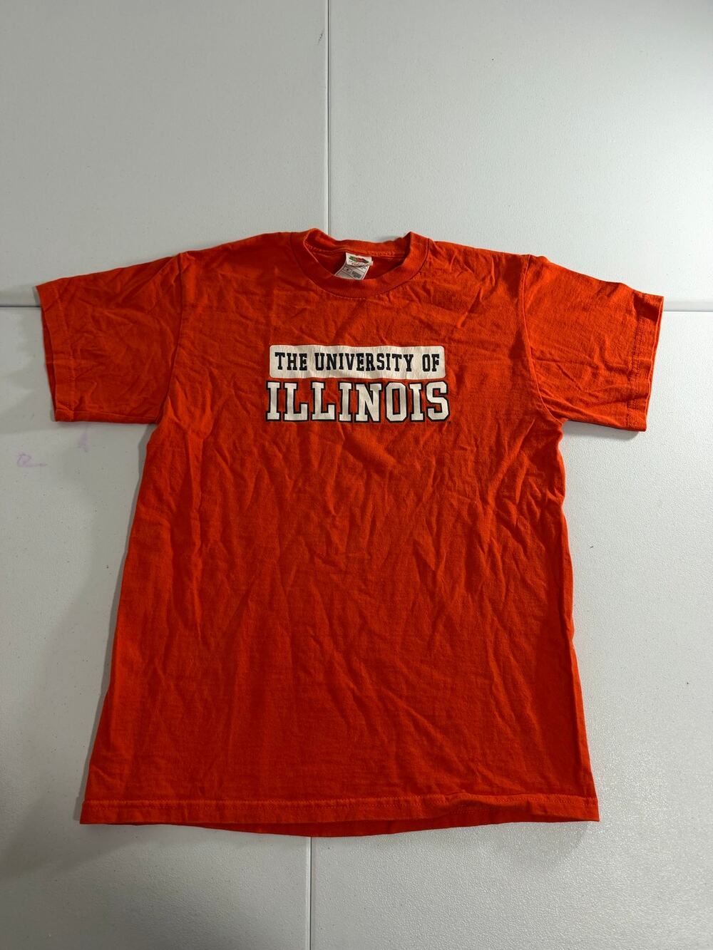 University of Illinois T-Shirt Men’s Medium Orange Fighting Illini Vintage
